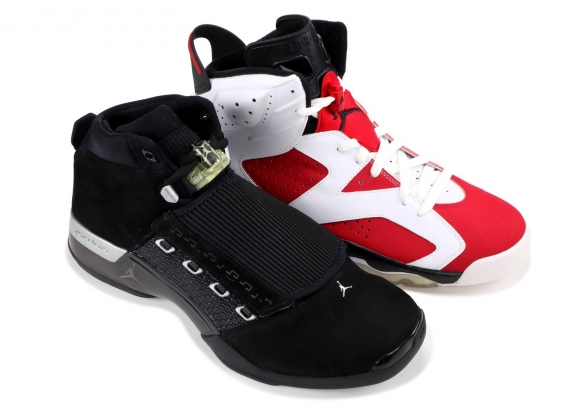 Meilleures Air Jordan Collezione 17/6 Noir Blanc Rouge (323939-991)