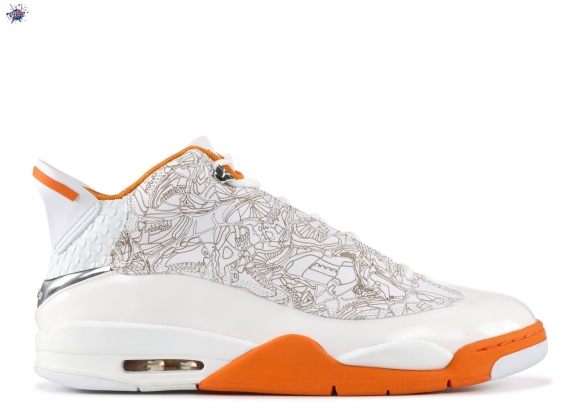 Meilleures Air Jordan Dub Zero Blanc Orange (311046-111)