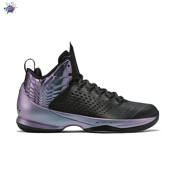 Meilleures Air Jordan Melo M11 Noir Pourpre (716227-028)