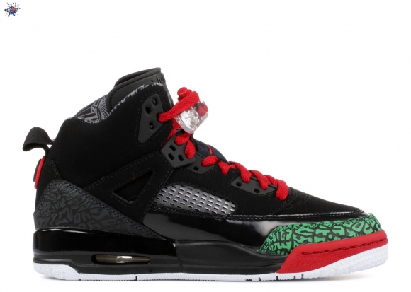 Meilleures Air Jordan Spiz'Ike Bg Noir Vert Rouge (317321-026)