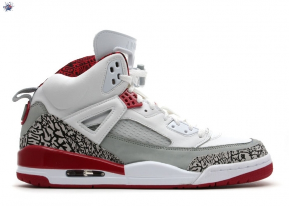 Meilleures Air Jordan Spiz'Ike Blanc Rouge Gris (315371-164)