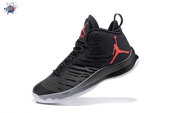 Meilleures Air Jordan Super.Fly 5 Noir Rouge Blanc