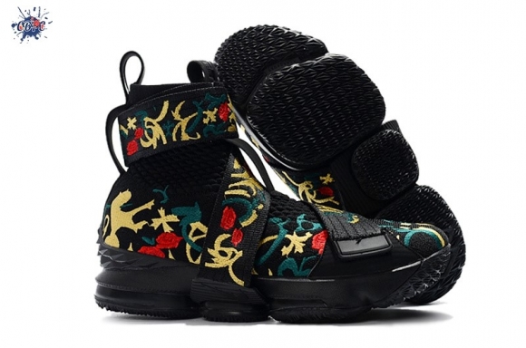 Meilleures Kith X Nike Lebron XV 15 Strap "Long Live The King" Noir Floral