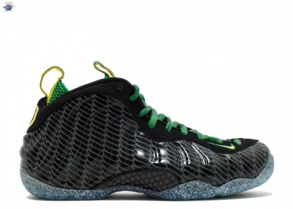 Meilleures Nike Air Foamposite One Prm Uo Qs "Oregon Ducks" Noir Vert Jaune (652110-001)