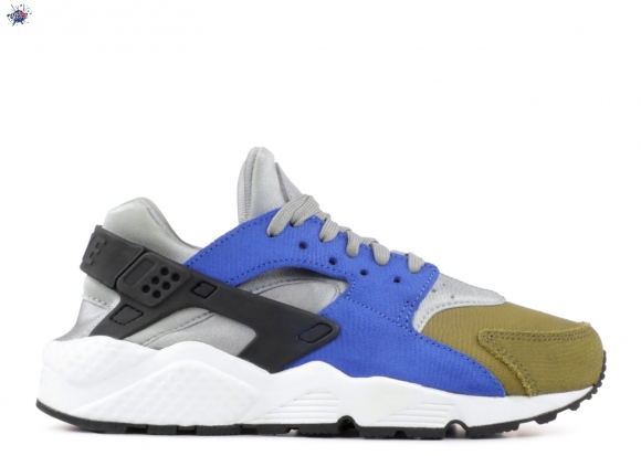 Meilleures Nike Air Huarache Argent Bleu (683818-007)