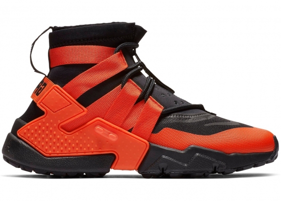 Meilleures Nike Air Huarache "Gripp" Noir Orange (ao1730-001)