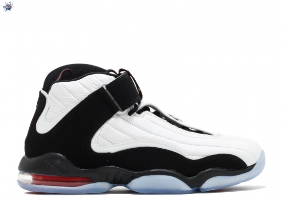 Meilleures Nike Air Penny 4 Blanc Noir Rouge (864018-101)