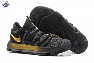 Meilleures Nike KD X 10 Noir Métallique Or