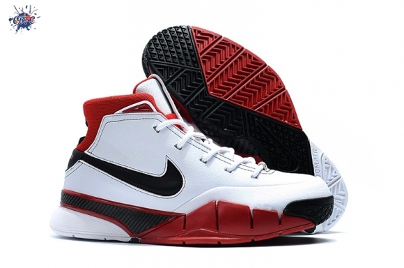 Meilleures Nike Kobe 1 Protro "All Star" Blanc Noir Rouge