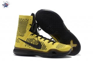 Meilleures Nike Kobe X 10 Elite High "Opening Night" Jaune Noir