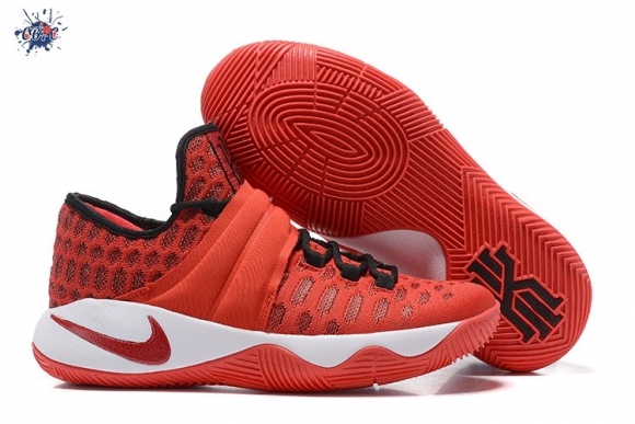 Meilleures Nike Kyrie Irving II 2 Flyknit Rouge Noir Blanc