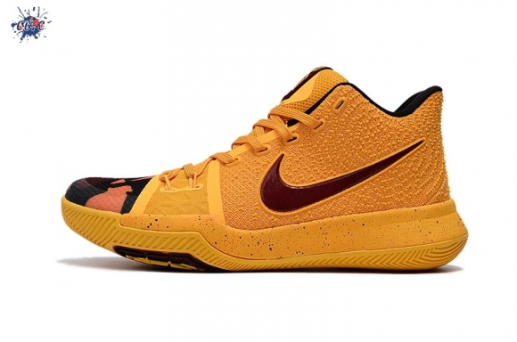 Meilleures Nike Kyrie Irving III 3 Camo Pe Jaune Rouge