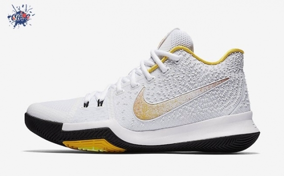 Meilleures Nike Kyrie Irving III 3 "N7" Blanc Or