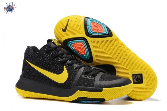 Meilleures Nike Kyrie Irving III 3 Noir Jaune