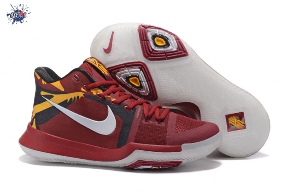 Meilleures Nike Kyrie Irving III 3 Rouge Noir Jaune