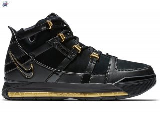 Meilleures Nike Lebron 3 Noir Or 2018 Noir Or (ao2434-001)