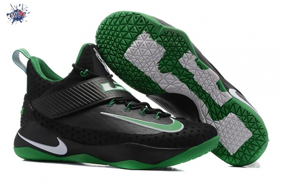 Meilleures Nike Lebron Ambassador X 10 Noir Vert Blanc