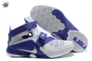 Meilleures Nike Lebron Soldier IX 9 Blanc Pourpre