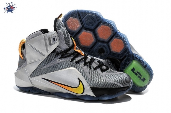 Meilleures Nike Lebron XII 12 "Flight" Gris