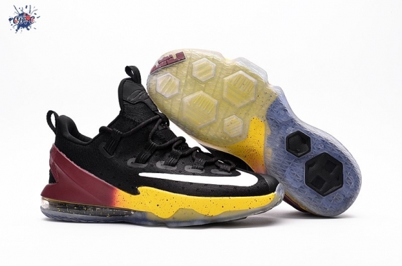 Meilleures Nike Lebron XIII 13 Low "J.R. Smith" Noir Jaune Rouge