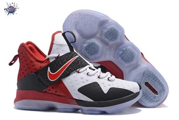 Meilleures Nike Lebron XIV 14 Blanc Rouge Noir