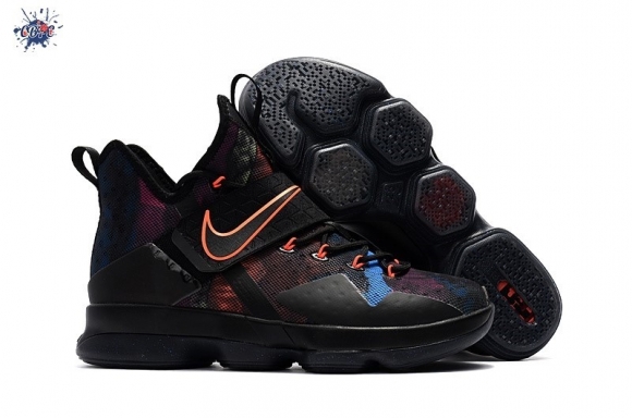 Meilleures Nike Lebron XIV 14 Noir Rouge Bleu