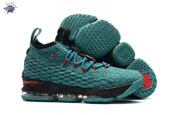 Meilleures Nike Lebron XV 15 Vert Rouge Noir