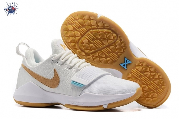 Meilleures Nike PG 1 "Ivory" Blanc Marron