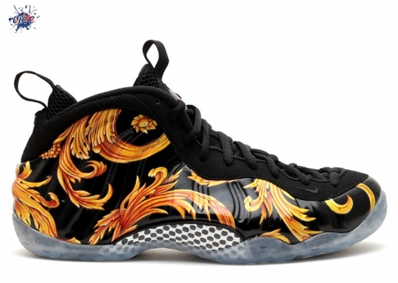 Meilleures Supreme X Nike Air Foamposite One Noir Or (652792-001)