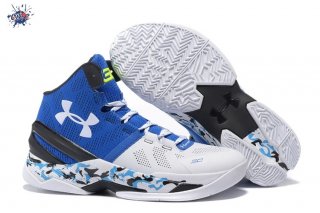 Meilleures Under Armour Curry 2 Camo Bleu Blanc