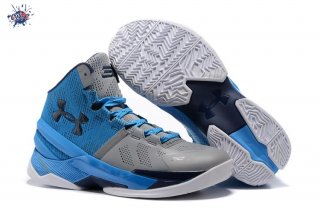 Meilleures Under Armour Curry 2 "Electric Bleue" Bleu Gris