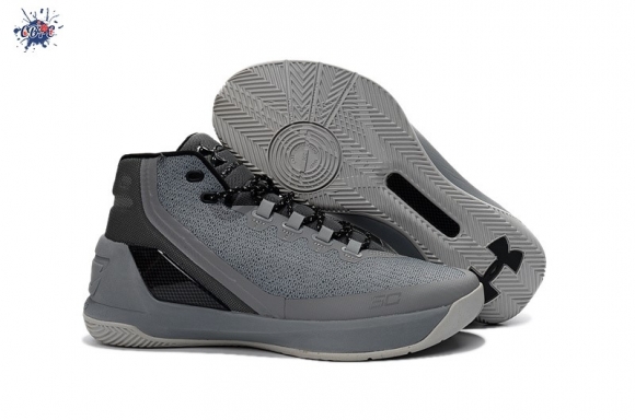 Meilleures Under Armour Curry 3 Gris Noir