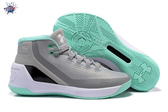 Meilleures Under Armour Curry 3 Sarcelle Gris