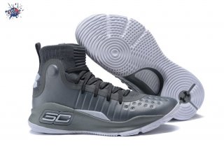 Meilleures Under Armour Curry 4 Gris Blanc