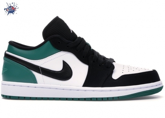 Meilleures Air Jordan 1 Low Bianco Noir Vert (553558-113)