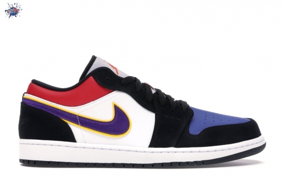 Meilleures Air Jordan 1 Low "Lakers" Top 3 Noir Pourpre (CJ9216-051)