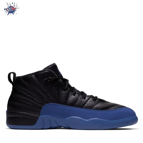 Meilleures Air Jordan 12 Retro (PS) Noir Royal (151186-014)