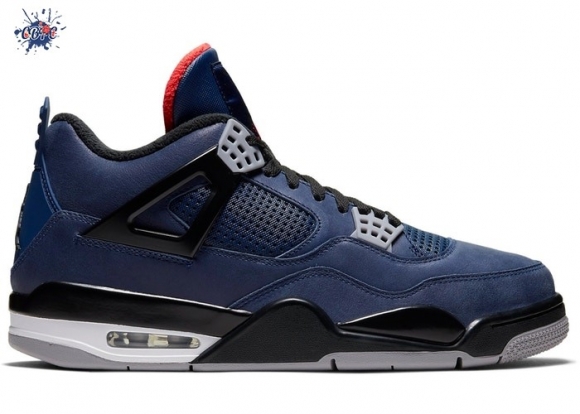 Meilleures Air Jordan 4 (GS) Retro "Winter" Bleu (CQ9597-401)