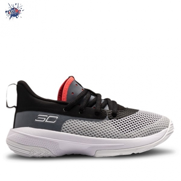 Meilleures Under Armour Curry 7 (PS) "Undrtd" Noir Gris (3022114-100)