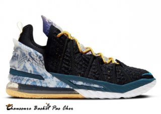 Nike Lebron 18 "Reflections" Noir Sarcelle (DB8148-003/DB7644-003)