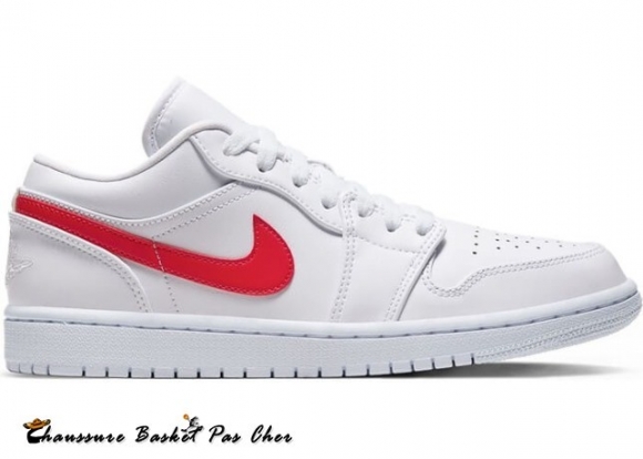 Air Jordan 1 Low Blanc "Université Rouge" (W) Rouge Blanc (AO9944-161)