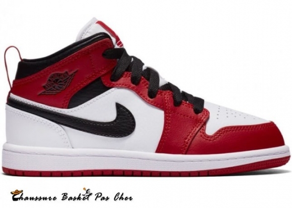 Air Jordan 1 Mid "Chicago" 2020 (Ps) Rouge Noir (640734-173)