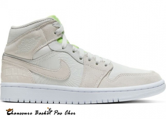 Air Jordan 1 Mid Vast Gris (W) Fantôme Vert (CV3018-001)