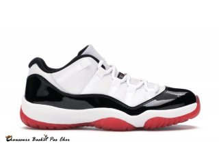 Air Jordan 11 Retro Low "Concorde BRouge" Noir Rouge (AV2187-160)