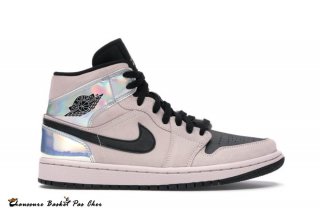 Jordan 1 Mid Dirty Powder" Iridescent" (W) Beige Noir (BQ6472-602)