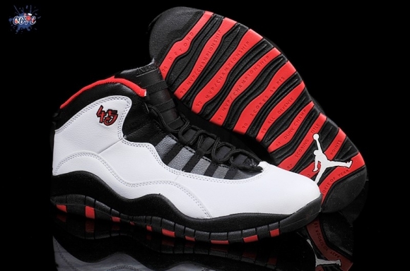 Meilleures Air Jordan 10 Noir Blanc Rouge