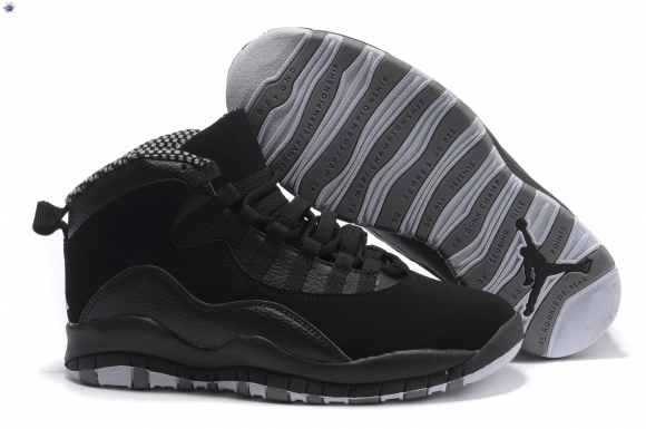 Meilleures Air Jordan 10 Noir Gris