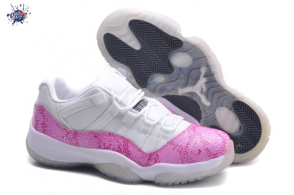 Meilleures Air Jordan 11 Blanc Rose Gris