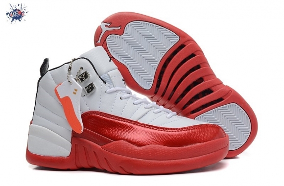 Meilleures Air Jordan 12 Rouge Blanc