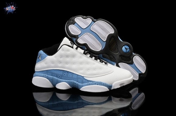 Meilleures Air Jordan 13 Blanc Noir Bleu